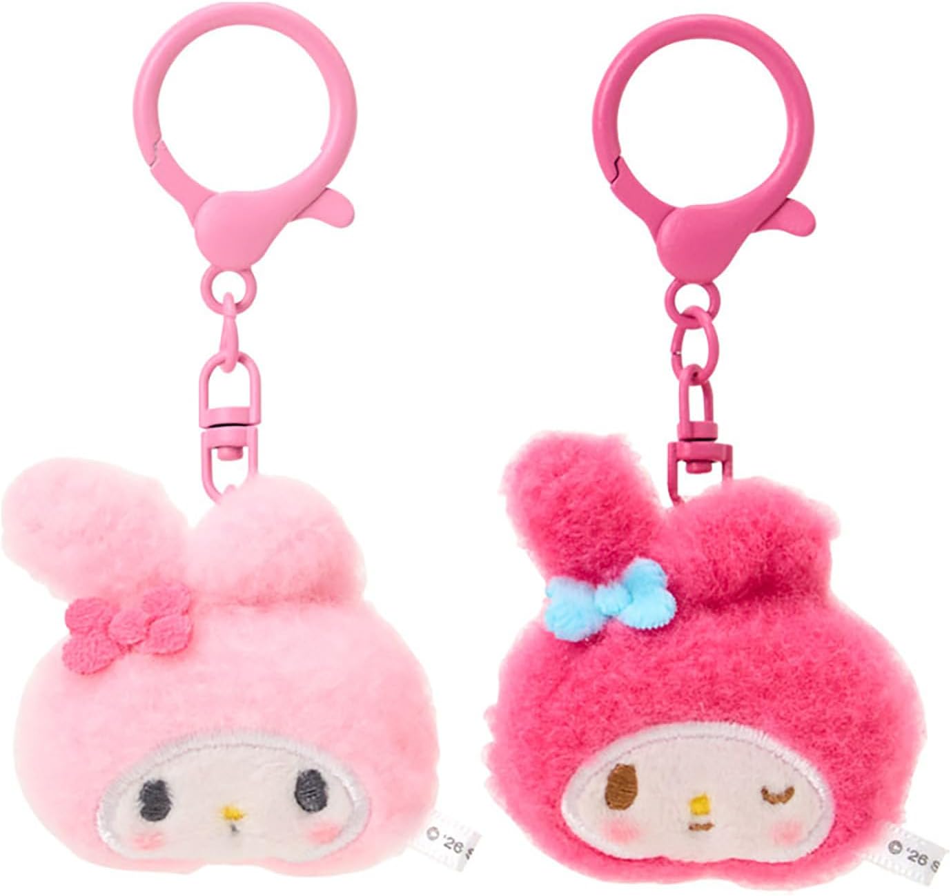 現貨 | 日本 Sanrio 大頭腮紅毛絨絨公仔掛件 (1套2隻)