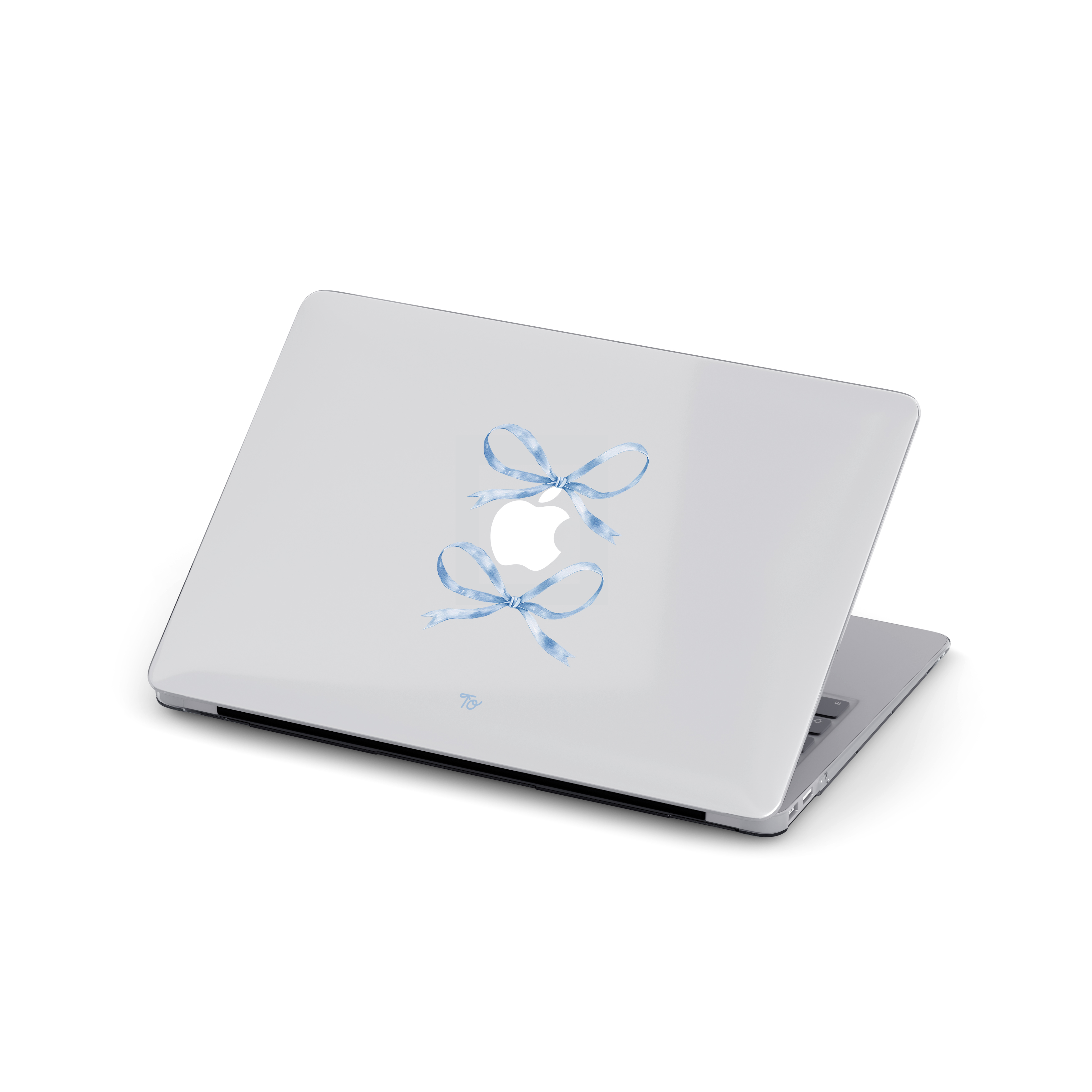 【Silky Blue Ribbon】Transparent MacBook Protective Case