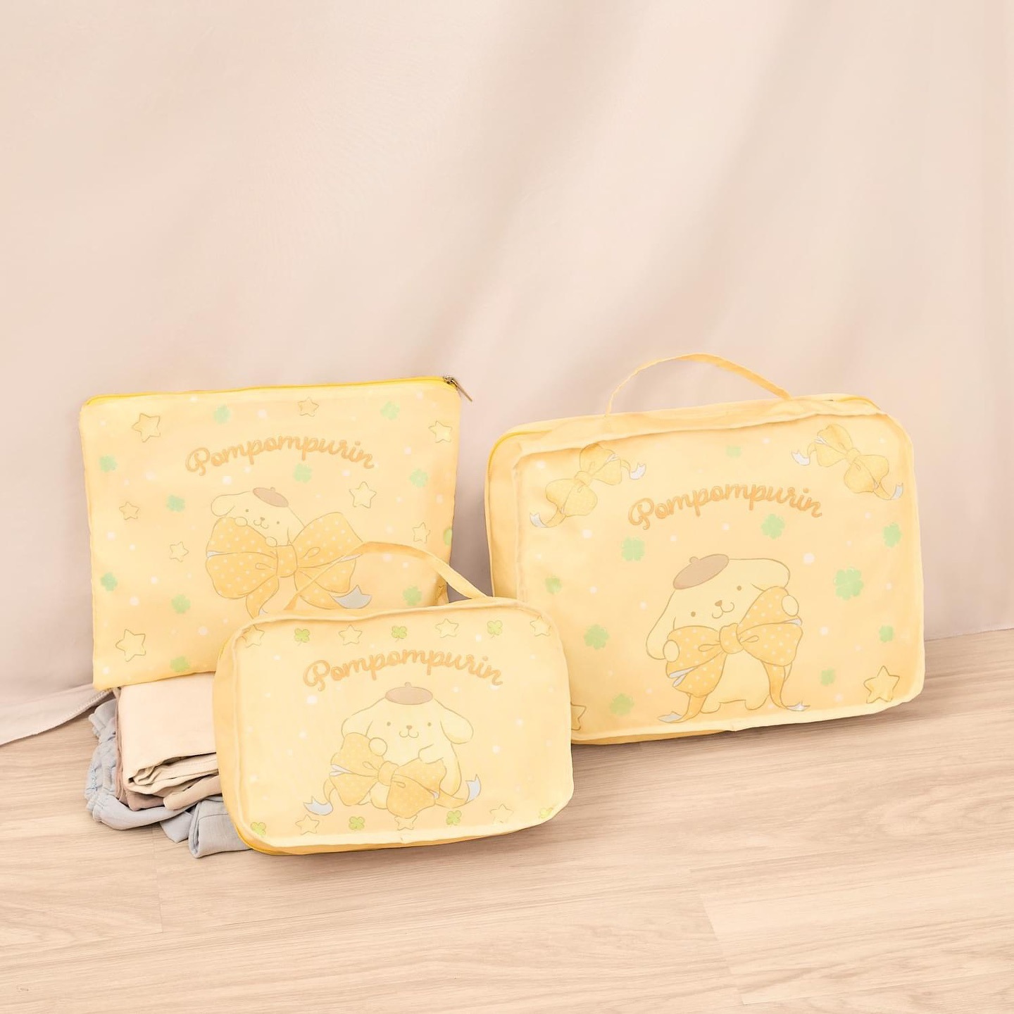 ✈️【告別亂葬崗！】Sanrio 萌系行李收納袋 3 件套 💖$68套。2套起$58套。