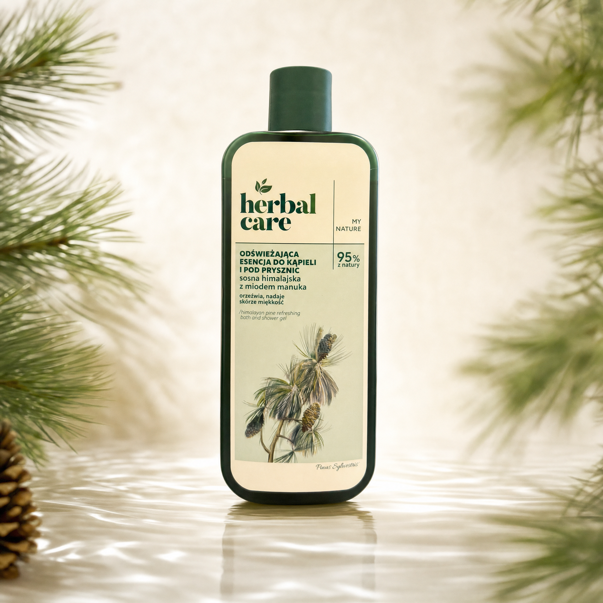 FARMONA - Herbal Care 喜馬拉雅松樹清新沐浴露 400毫升 Himalayan Pine Refreshing Bath & Shower Gel