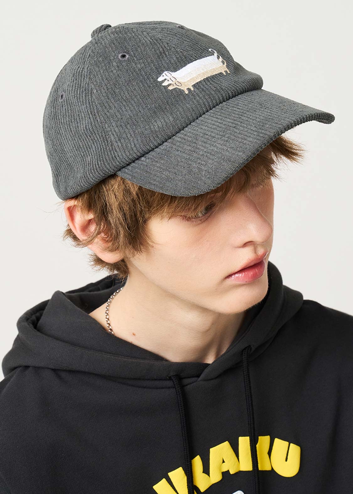 📦訂購 日本限定 graniph Nagasugiru Inu 臘腸狗 燈芯絨棒球帽