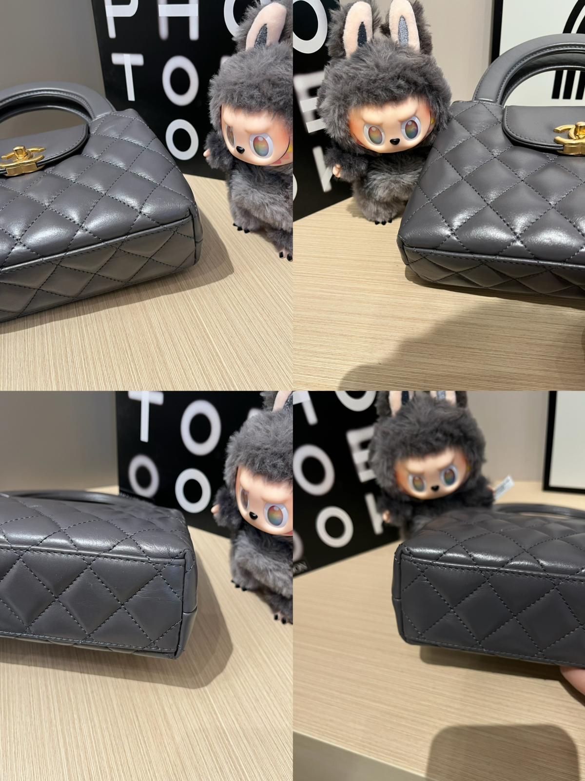 Chanel Mini Kelly Grey Calfskin 100Authentic , 98%New ✅收據副本✅晶片✅Dust bag ✅Box