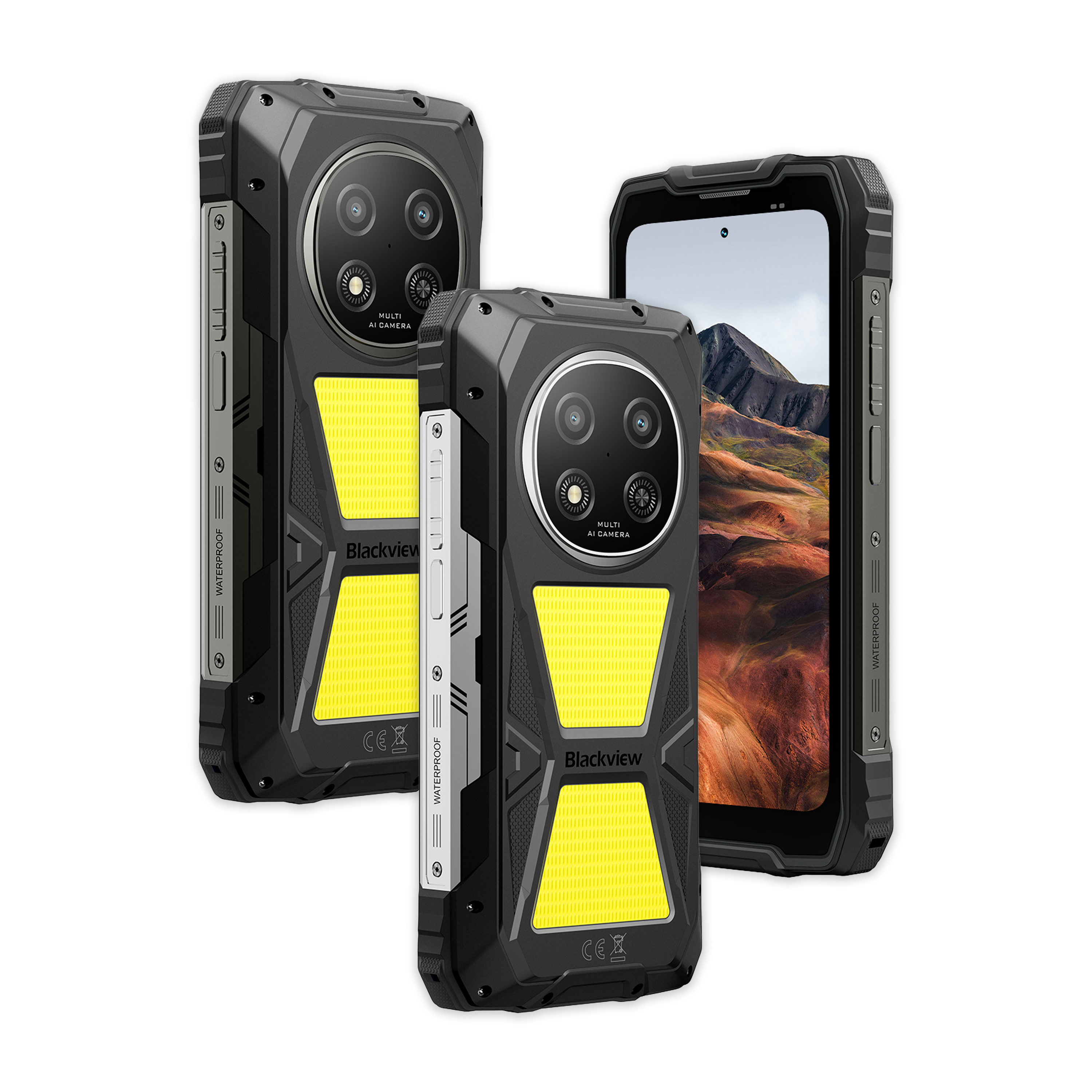 Blackview ROCK 2 Pro 5G | 8GB/256GB 6.67吋 120Hz 15000mAh 2W喇叭 露營燈 AI助手 三防手機 Rugged Phone
