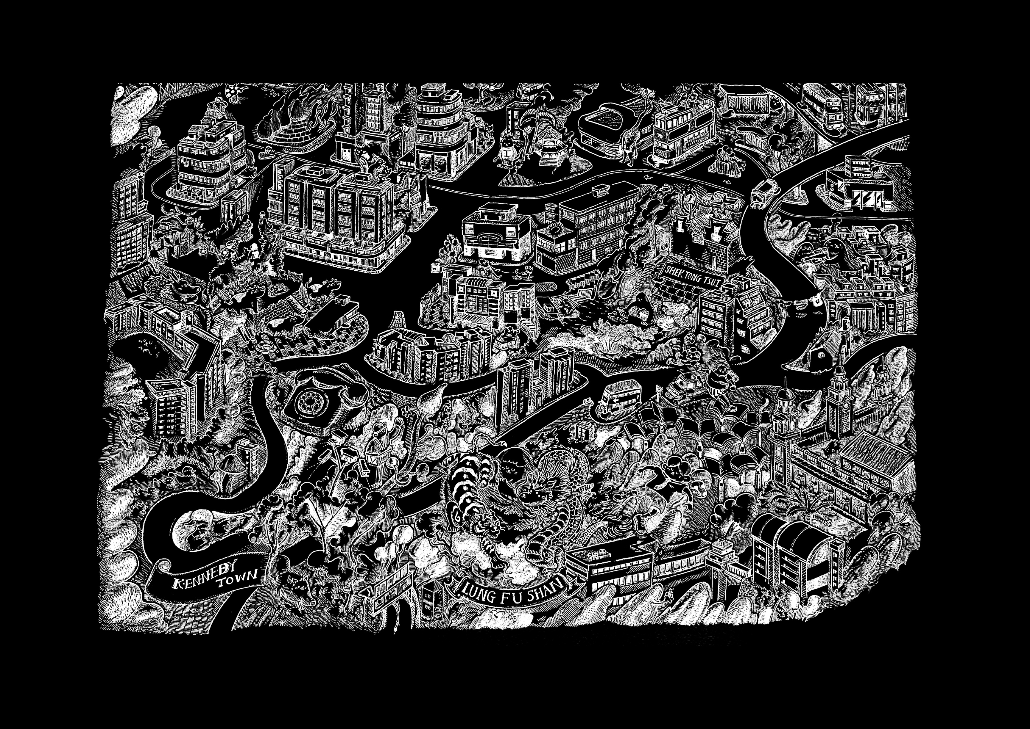 [LMITED EDITIONS ART of 20] AngryAngry - Art Print Kennedy Town silver