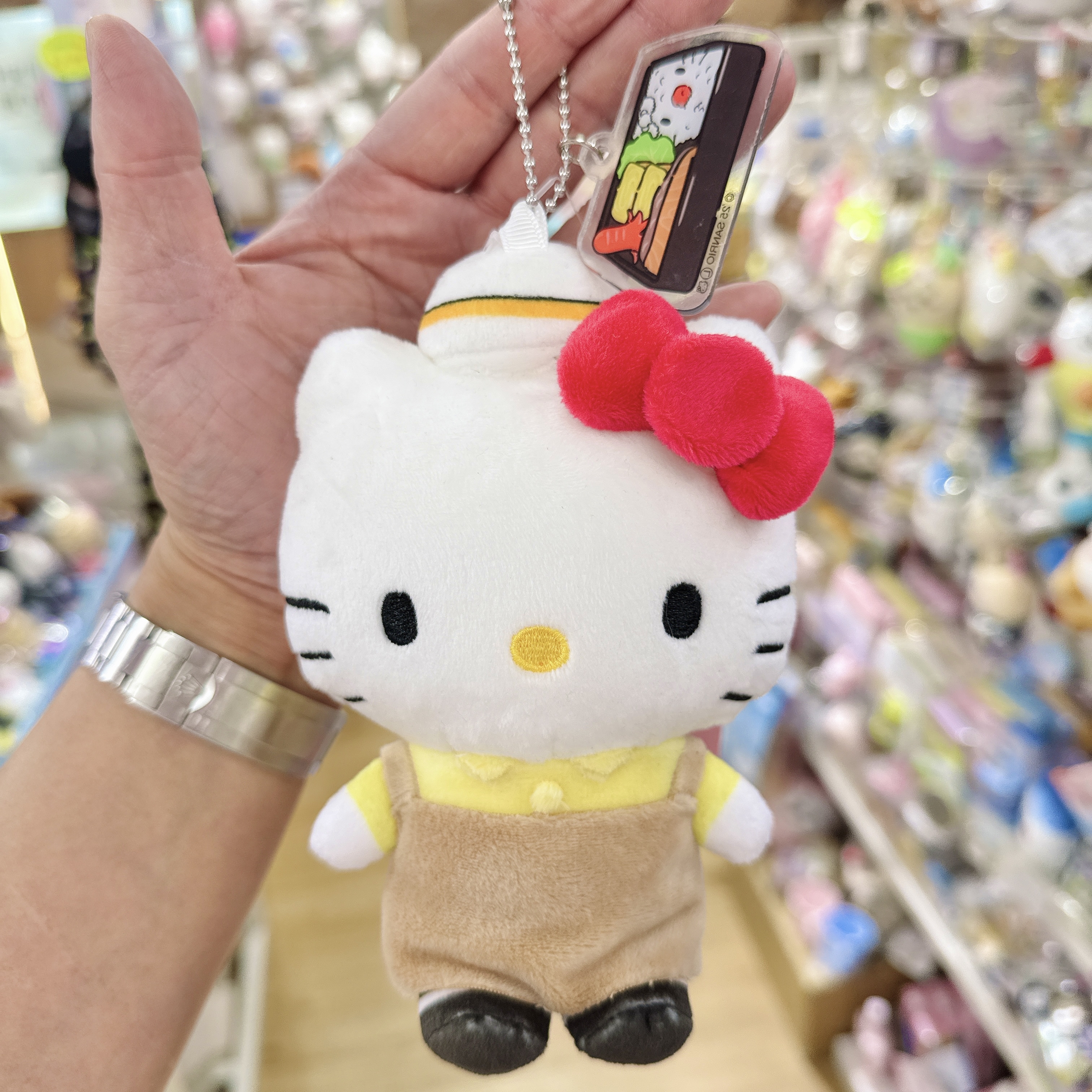 日本限定版Hello Kitty廚師造型公仔掛飾