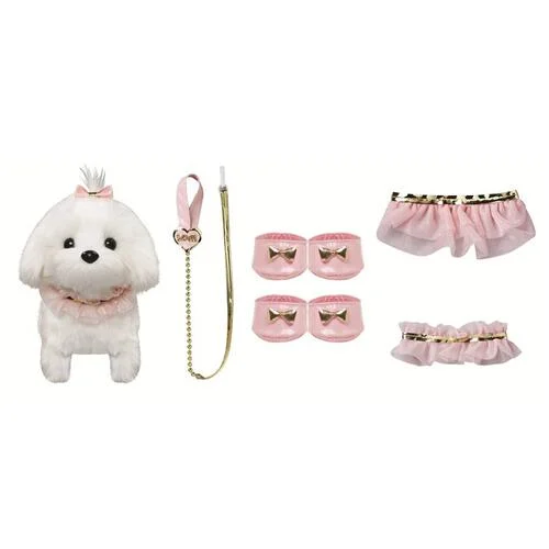 韓國可愛白色小狗公仔 模仿飼養小狗寵物狗 狗仔公仔玩具  #聖誕禮物 #小朋友禮物 #兒童生日禮物 #兒童交換禮物 #兒童新年禮物