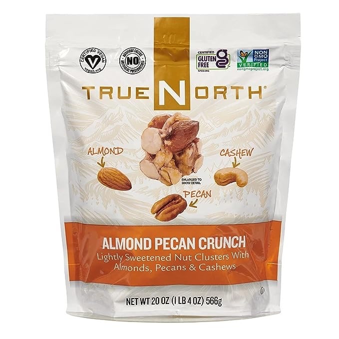 現貨現貨少量 True North Almond Pecan Cashew Clusters 杏仁碧根果仁腰果脆脆 566g 