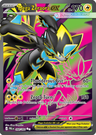 Pokemon TCG Pitch Black - Mega Zeraora EX-098/084