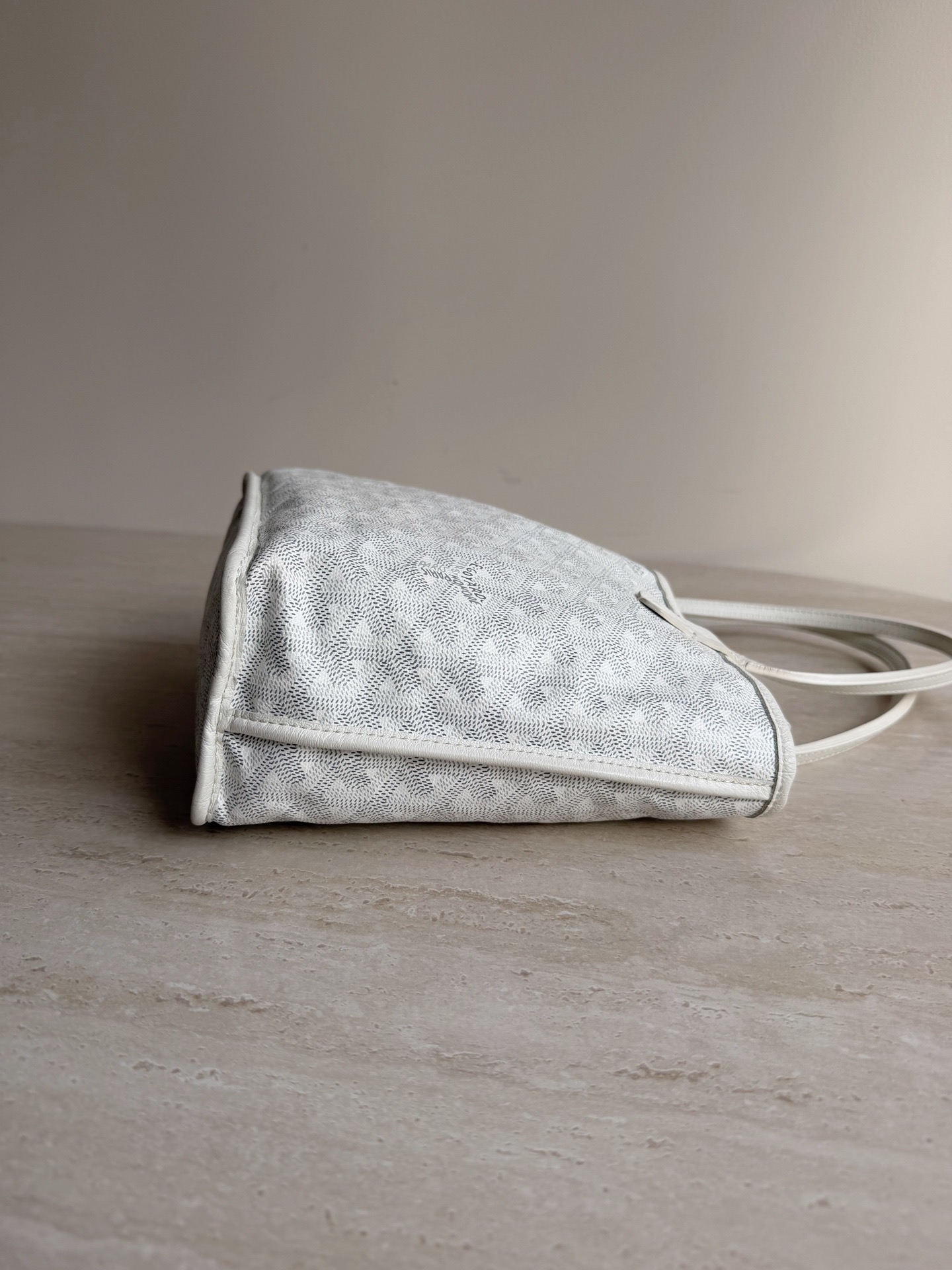 【預訂貨品】Goyard老花mini白色子母tote 