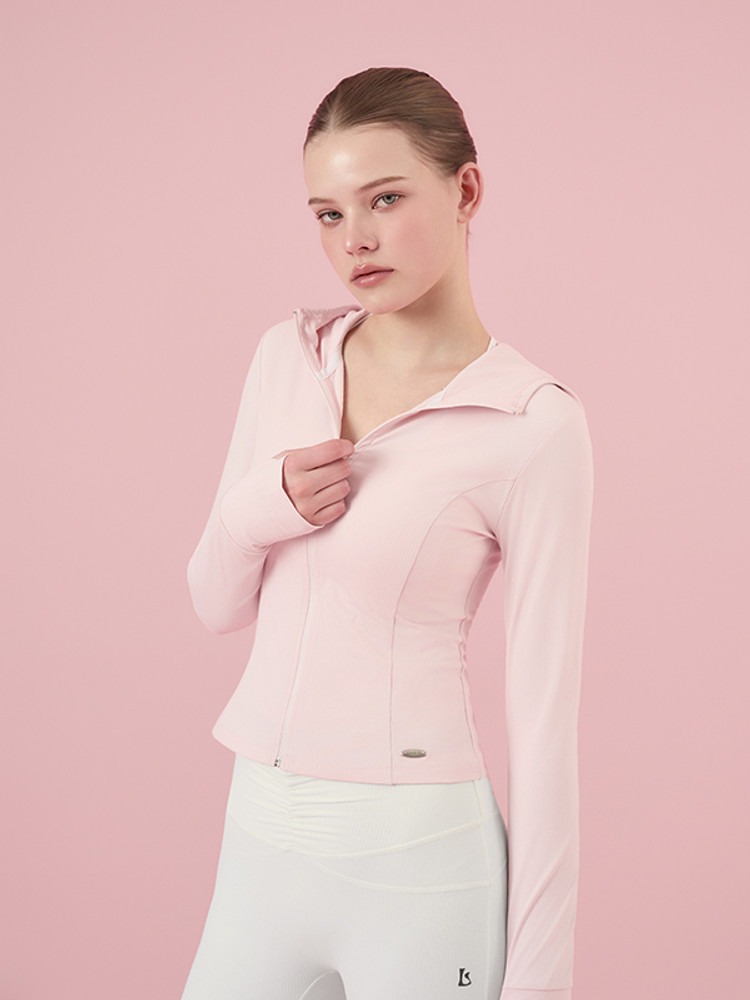 超修身Hoodie 預購_Cropped zip-up hoodie by Grandeline