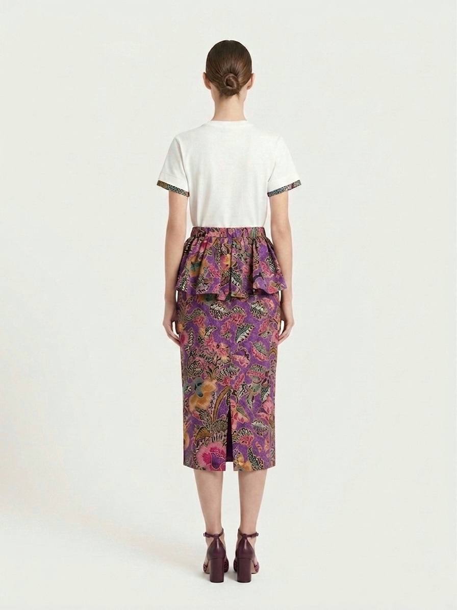 T8066 - Melur Peplum Batik Skirt