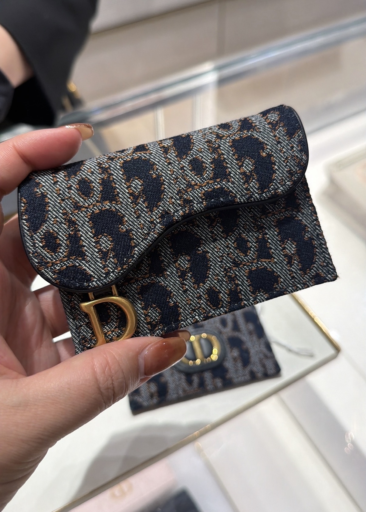 Dior Saddle Bloom Card Holder