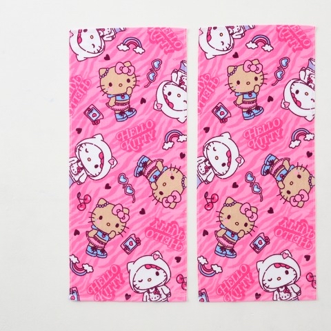 日本直送日本版 kitty孖裝長毛巾 一套兩條 34×80cm
