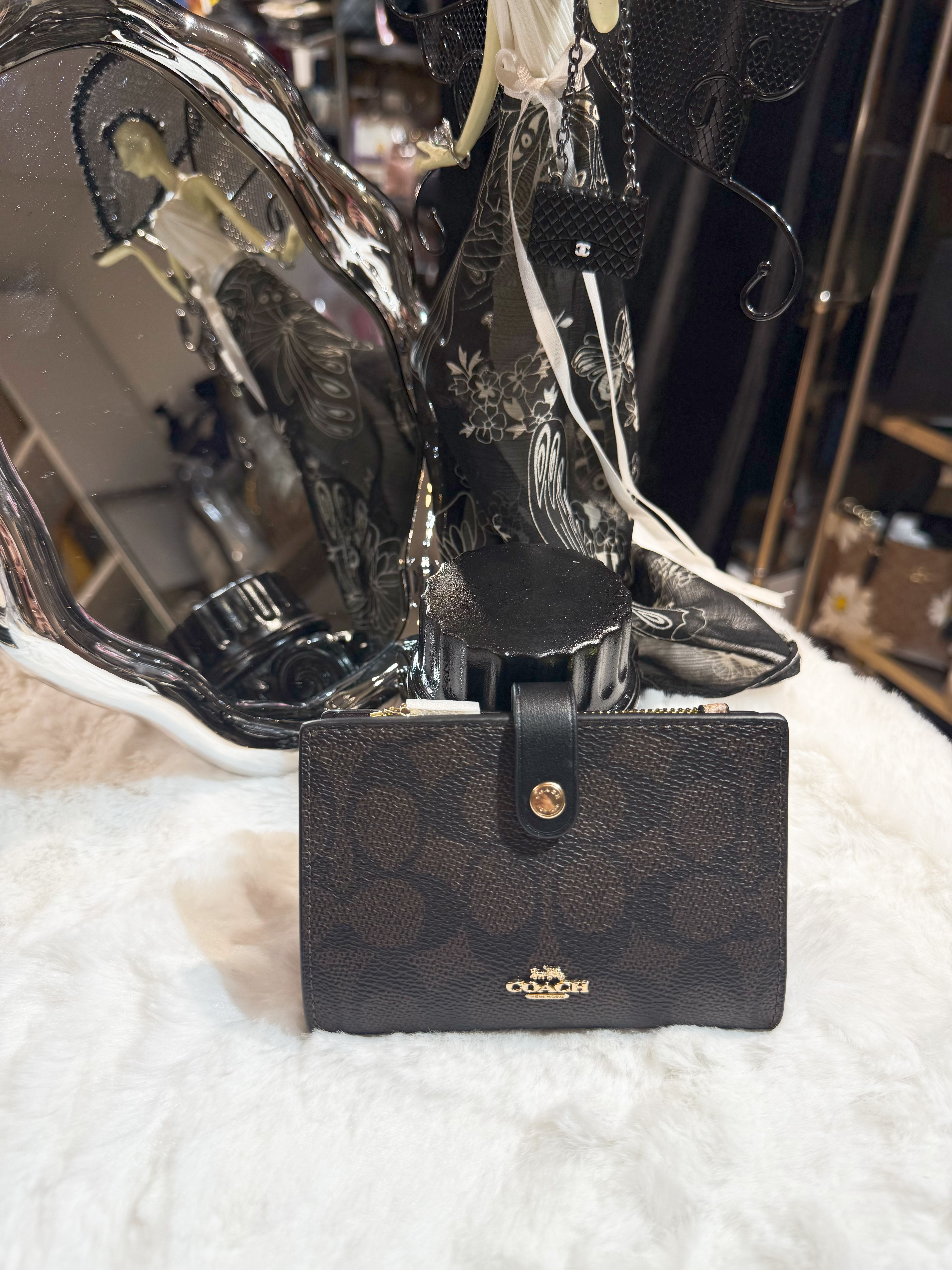 Coach 2 in 1 medium wallet dark/m