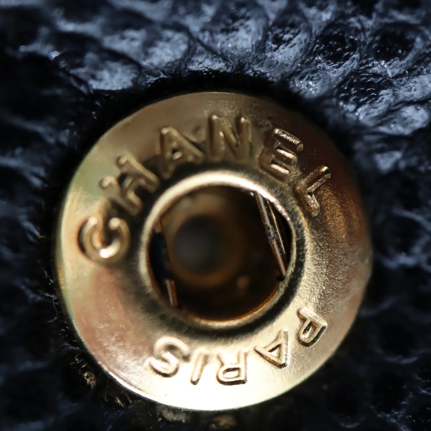 Chanel Matelasse Coco Mark Caviar Double Flap Chain Shoulder Bag