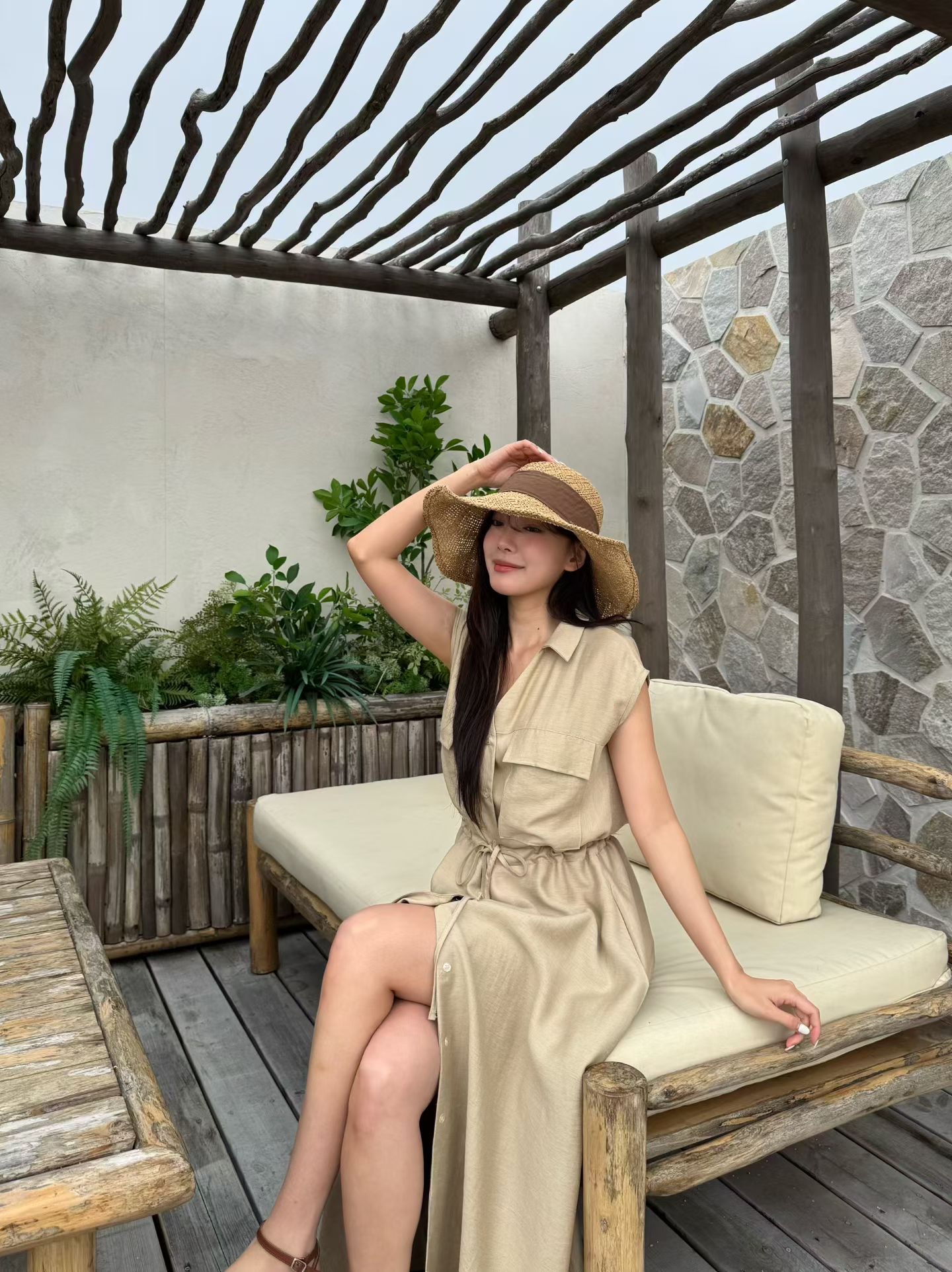 M12 束腰開叉連身裙