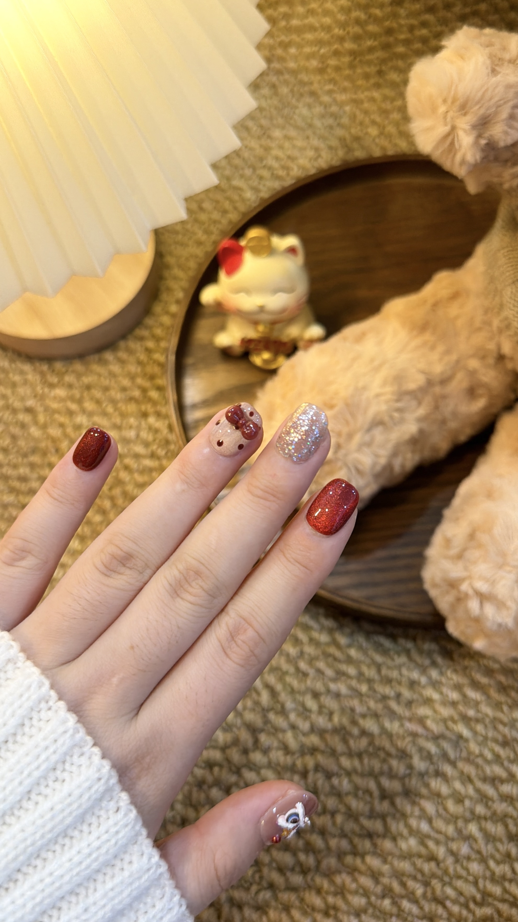 醒狮纳福 短方圆