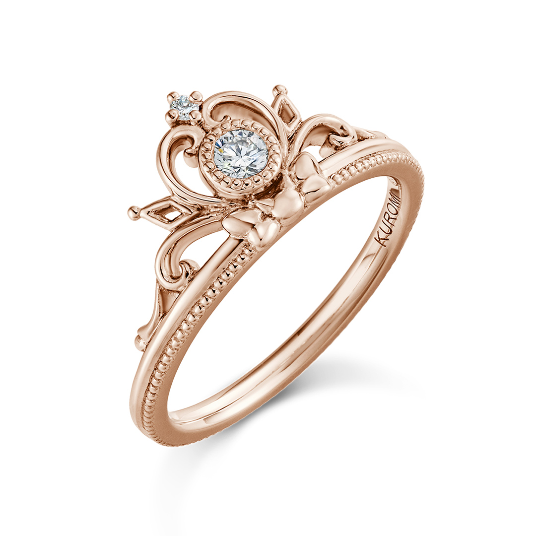 📦訂購 日本限定 u-treasure Sanrio Kuromi 可羅米 皇冠 18K玫瑰金戒指