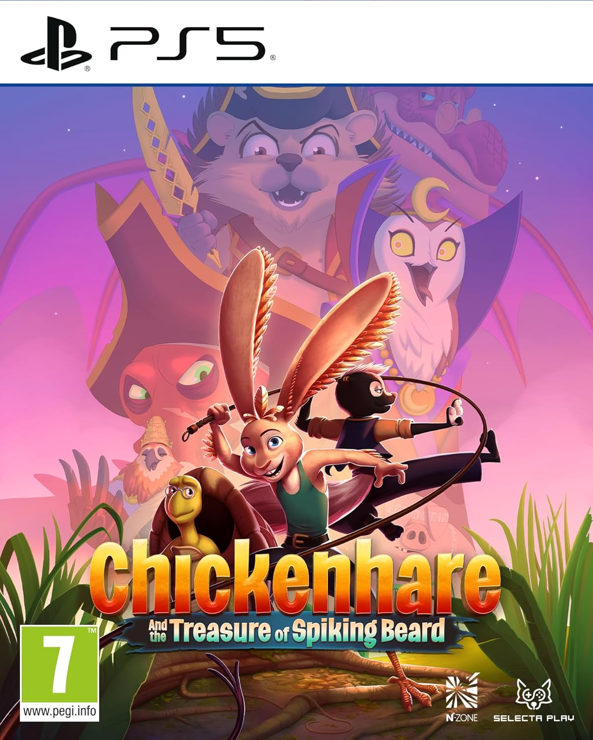 【預售 19/6】PS5 雞兔與尖鬍子海盜的寶藏 Chickenhare and the Treasure of Spiking Beard 中/英文  (英文封面) PO0773