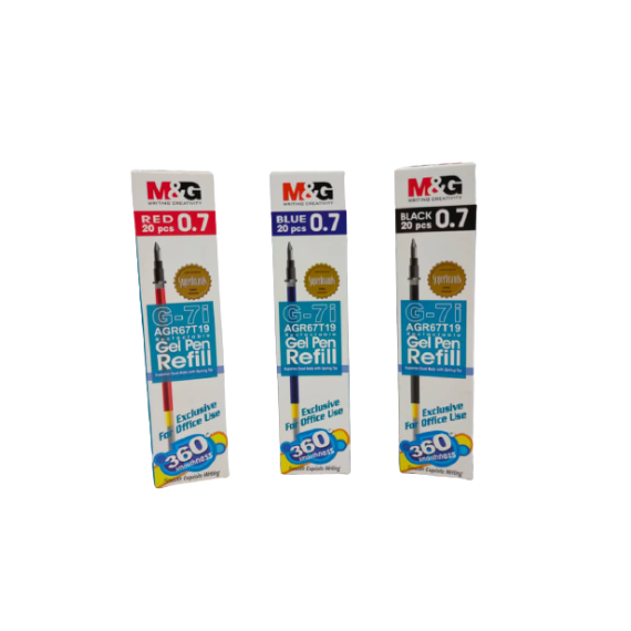 M&G/Gel Ink Refill/Isi Ulang Tinta Gel/Writing Pen/G-5i/G-7i/0.5mm/0.7mm