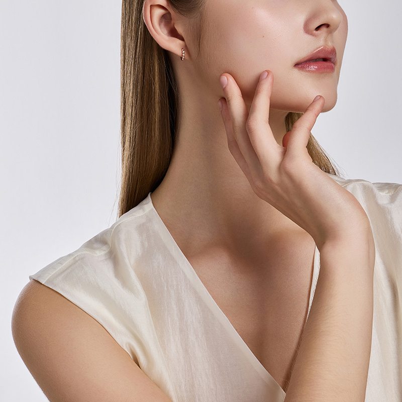 DIDIER DUBOT Miss Doux Rose Gold 玫瑰金耳環 (JDRER6S07HC)