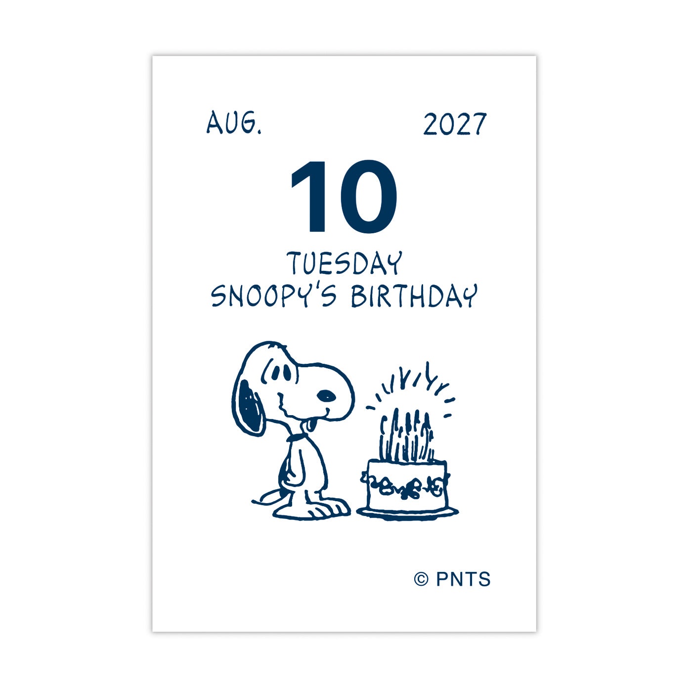 現貨｜Snoopy Hallmark 日版 2027年 迷你每日日曆 Daily Calendar (YDC-856-717)