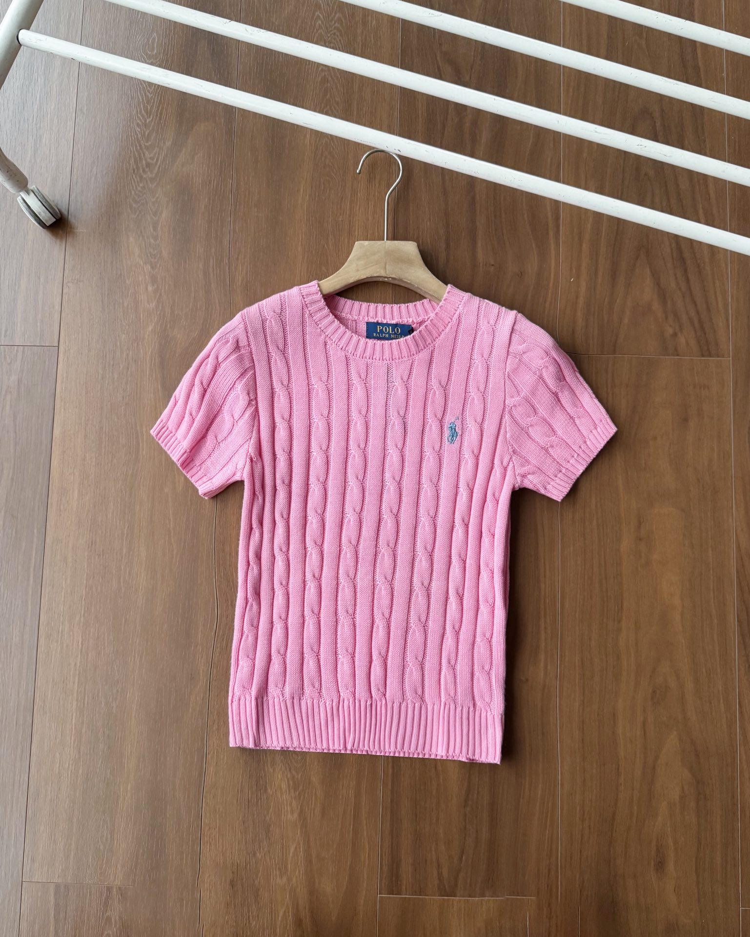 $188件。2件起$ 180件。💗💛【R alph L auren 拉夫勞倫 麻花針織短袖】