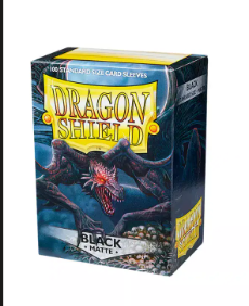 [Original] Dragon Shield Card Sleeves Matte Standard Size (100 pcs) -BLACK