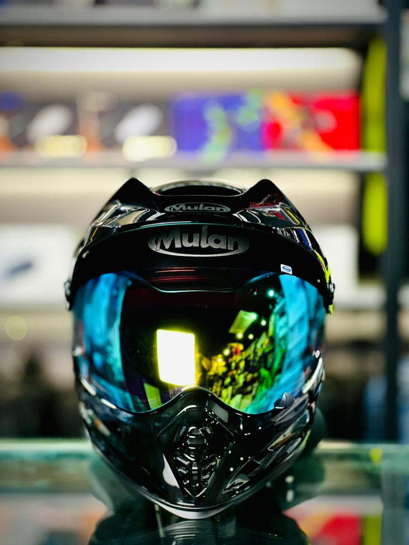 MULAN 739 FIBREGLASS Adventure Helmet | Bulletproof Kevlar | Photochromic Visor | ECE Approved