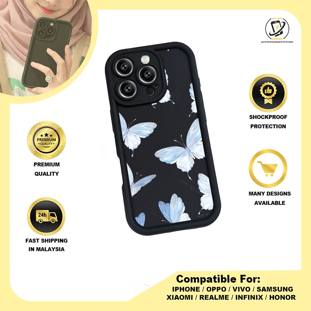 TPU DESIGN CASE PHONE FOR INFINIX - DESIGN BUTTERFLY B