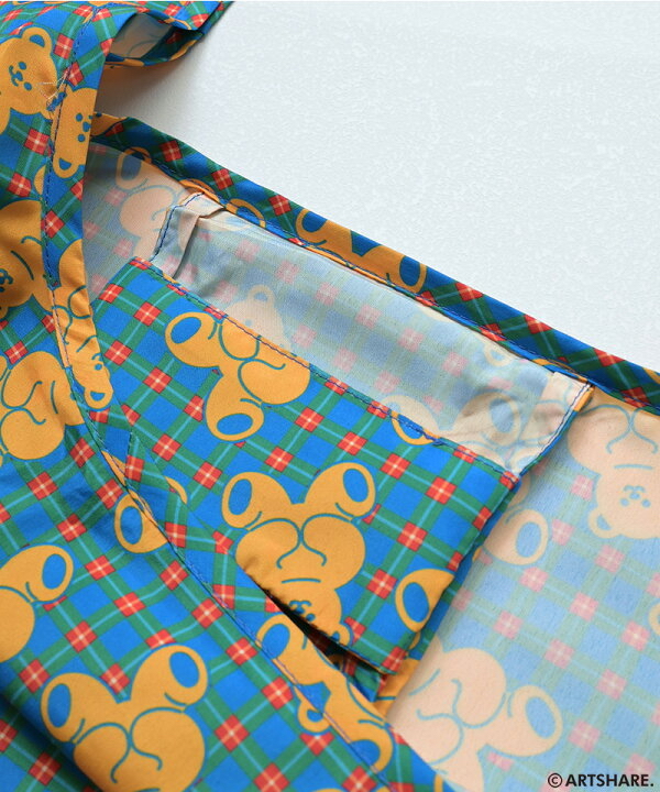 🇯🇵預訂 日本直送🇯🇵Markey’s x Wiggle Wiggle兩色花花小熊印花環保袋