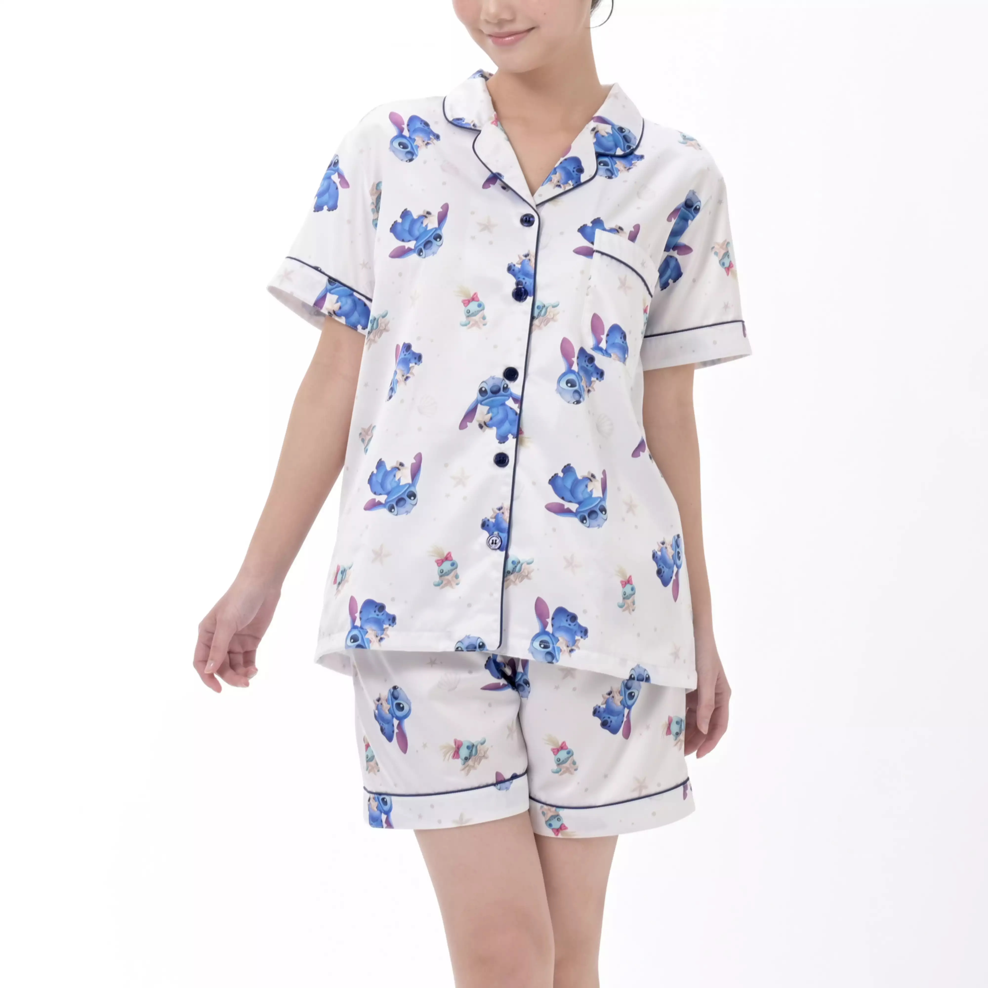 🌸 【預訂】Stitch & Scrump 短袖睡衣 - Disney Stitch Day Collection