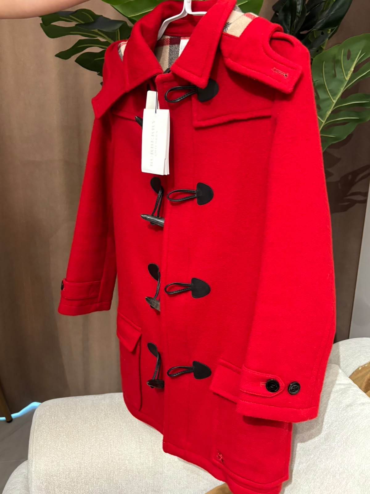 未使用品 Burberry jacket 100% Wool Kids Jacket  100%羊毛童裝外套碼12Y碼 100%Authentic, unused 未使用品
