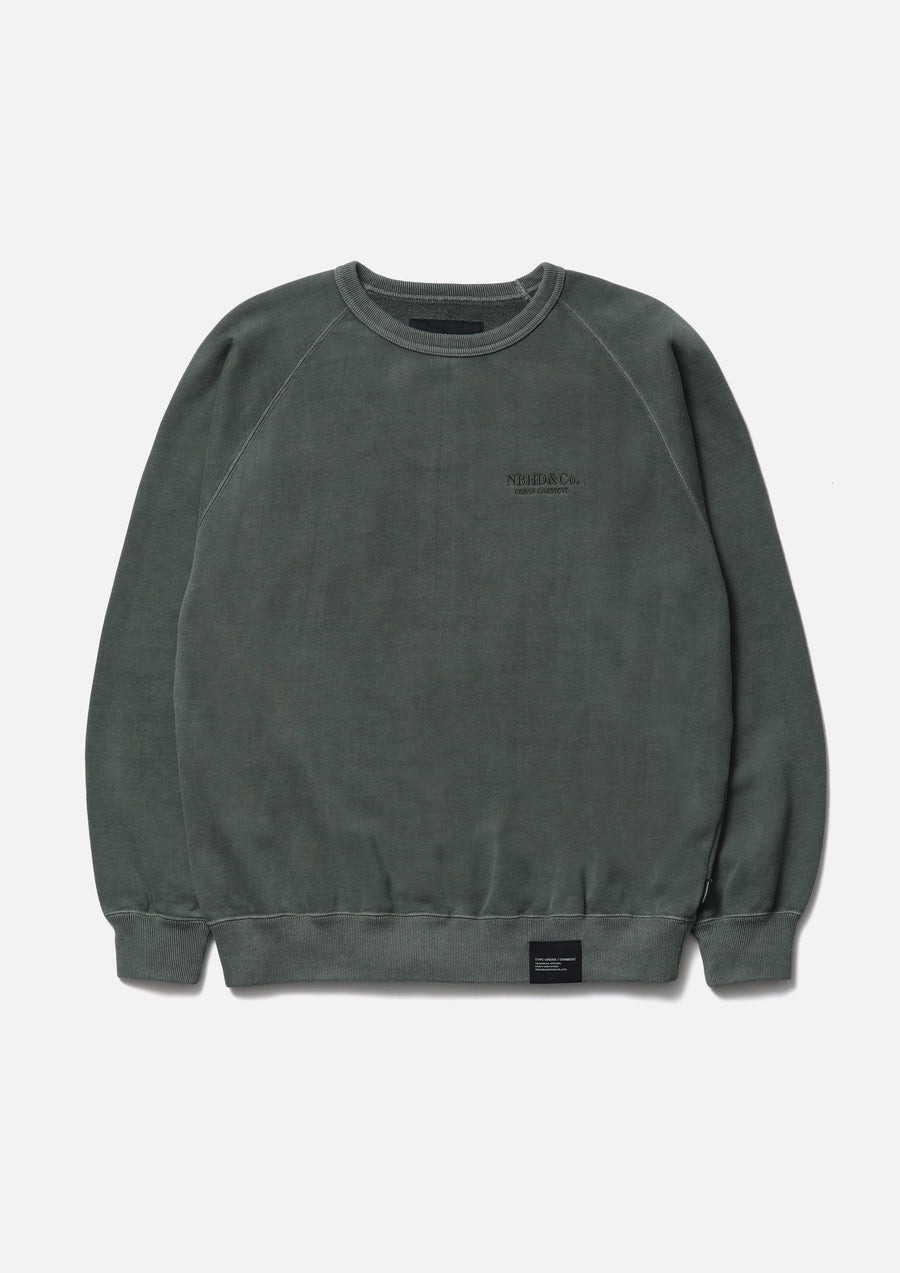 NEIGHBORHOOD PIGMENT DYED SWEAT SHIRT LS