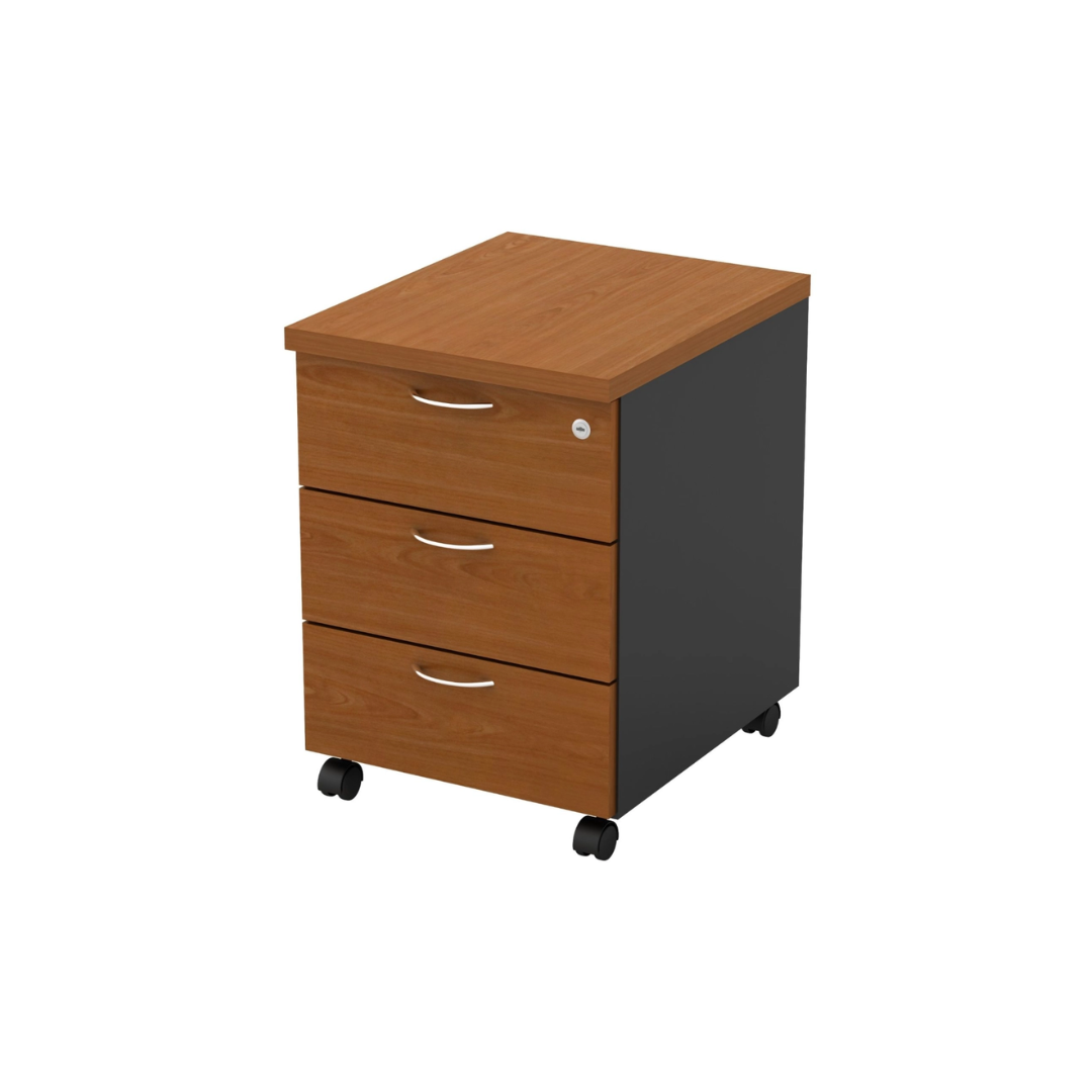 3 Drawers Wooden Mobile Pedestal