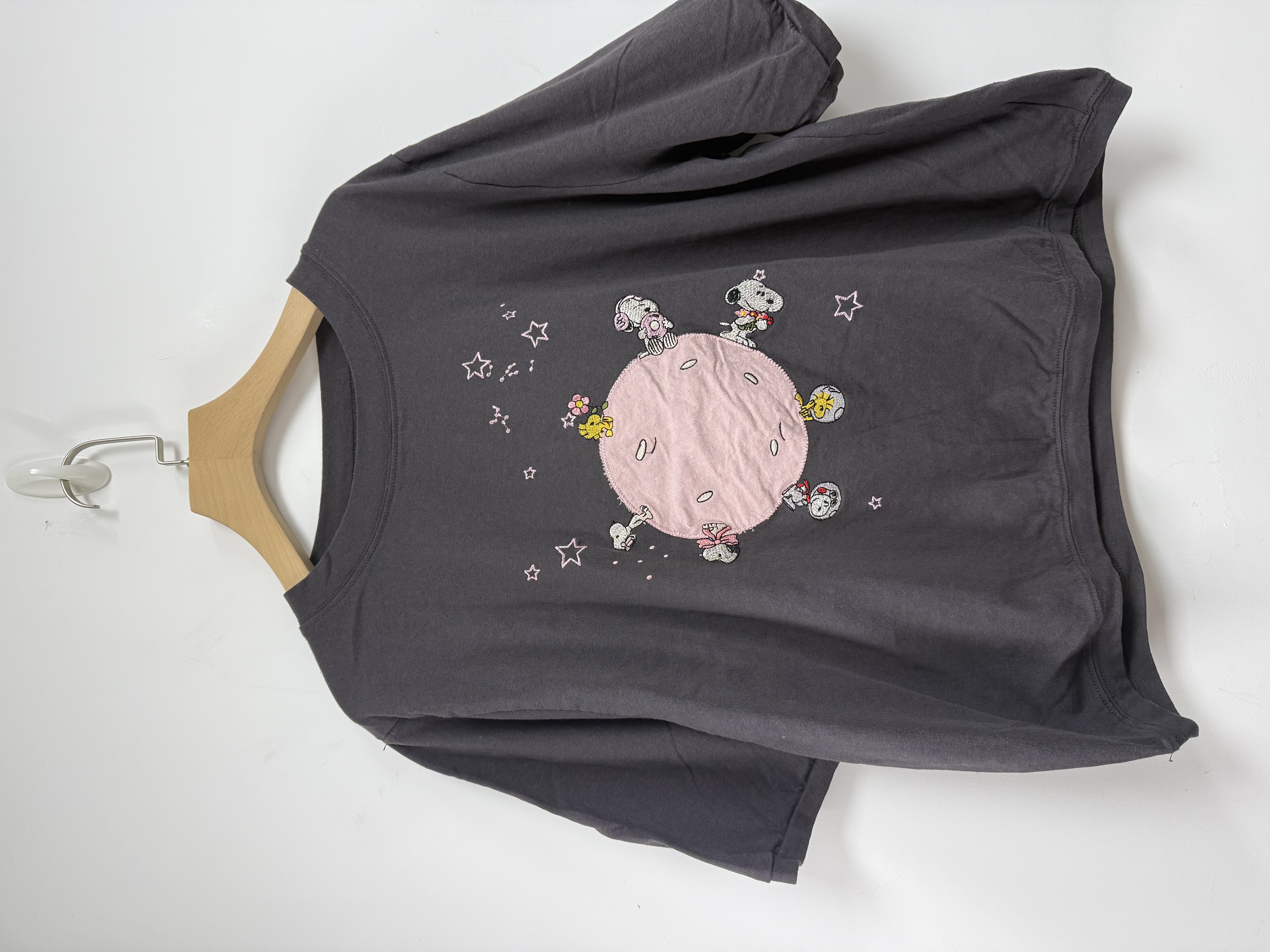 BU OX 粉紅星球snoopy /Woodstock top 