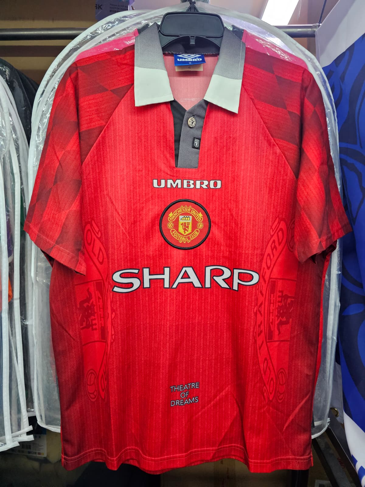1996-97 Manchester United Home Shit #7 CANTONA - 9.5/10 - (M)