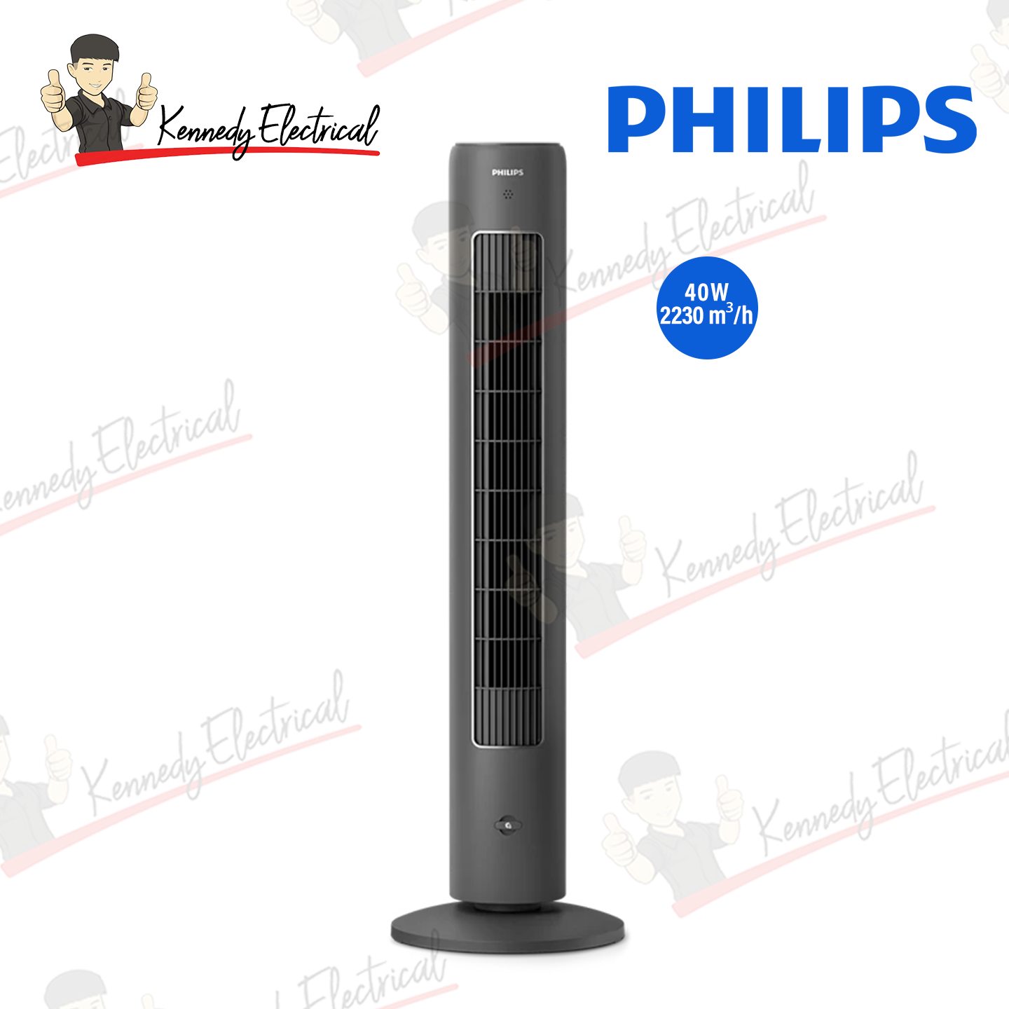 Philips Tower Fan 40W - Dark Grey CX5535/11
