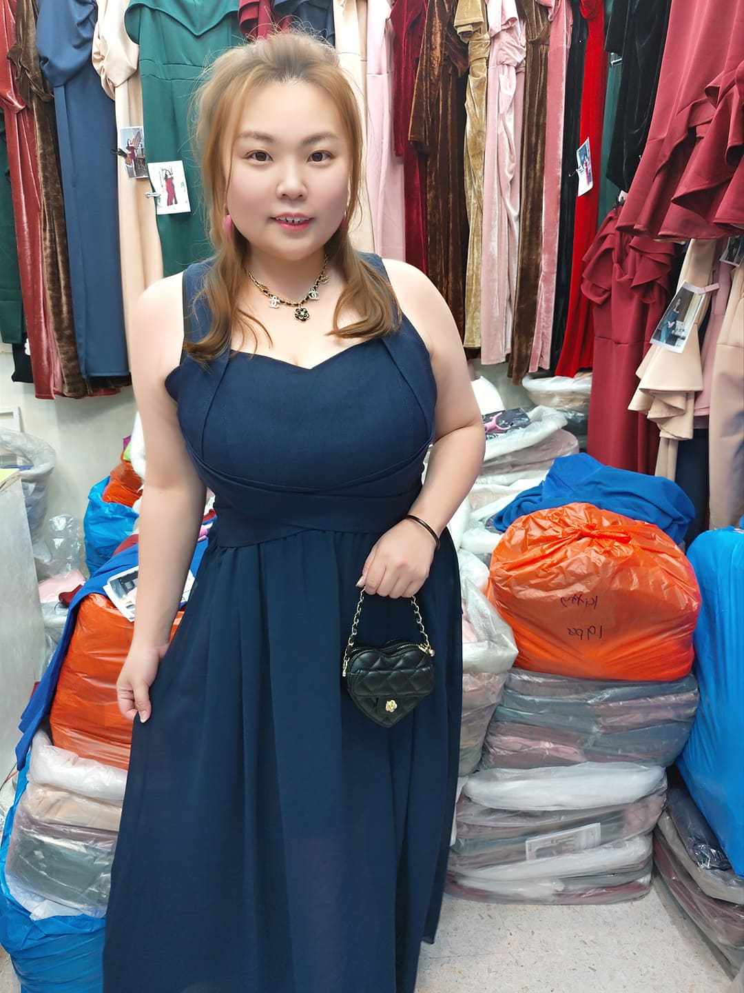 B01/BB0017 小V粗带设计款长礼服