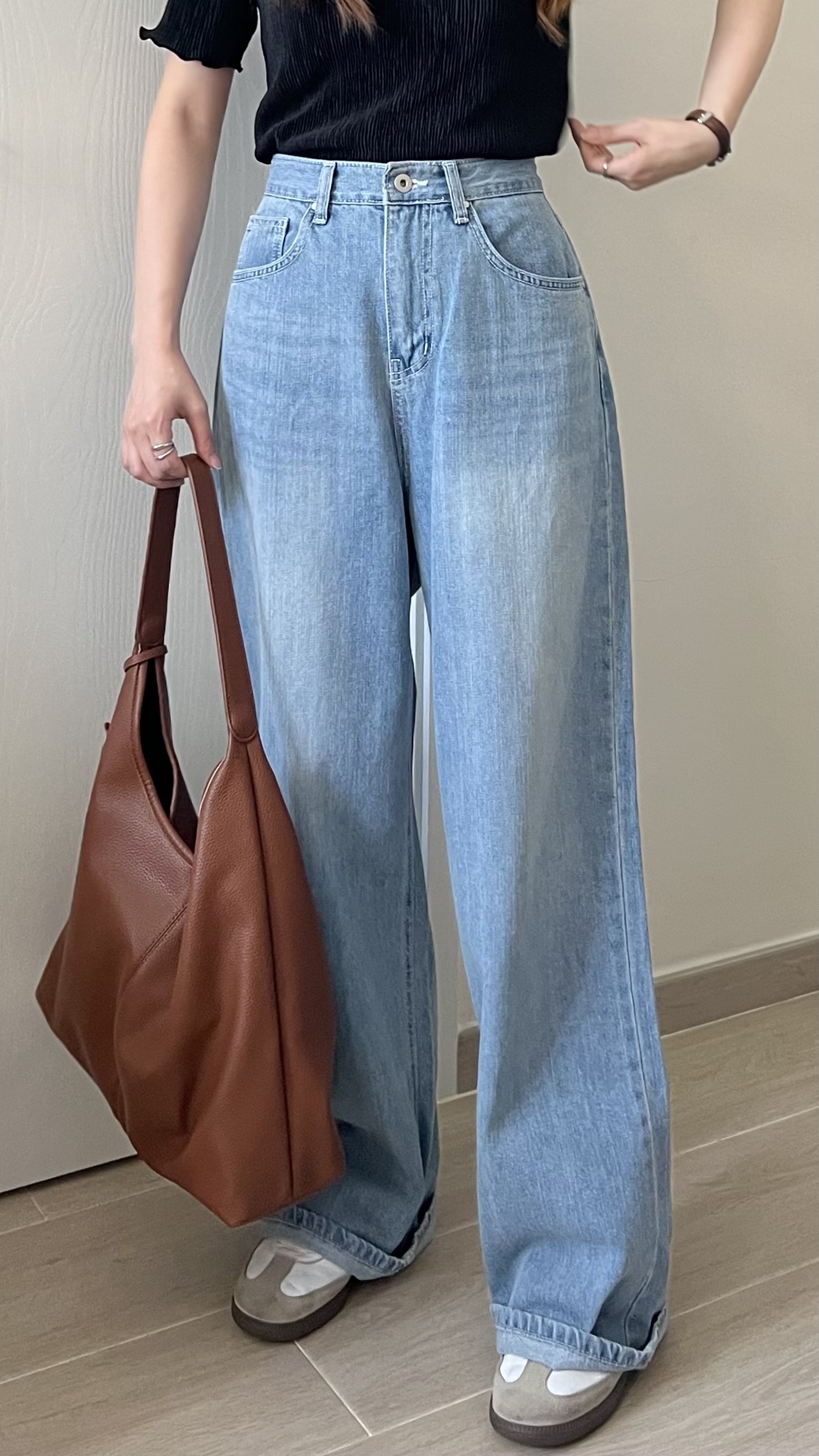 軟布大長腿牛仔褲 推薦