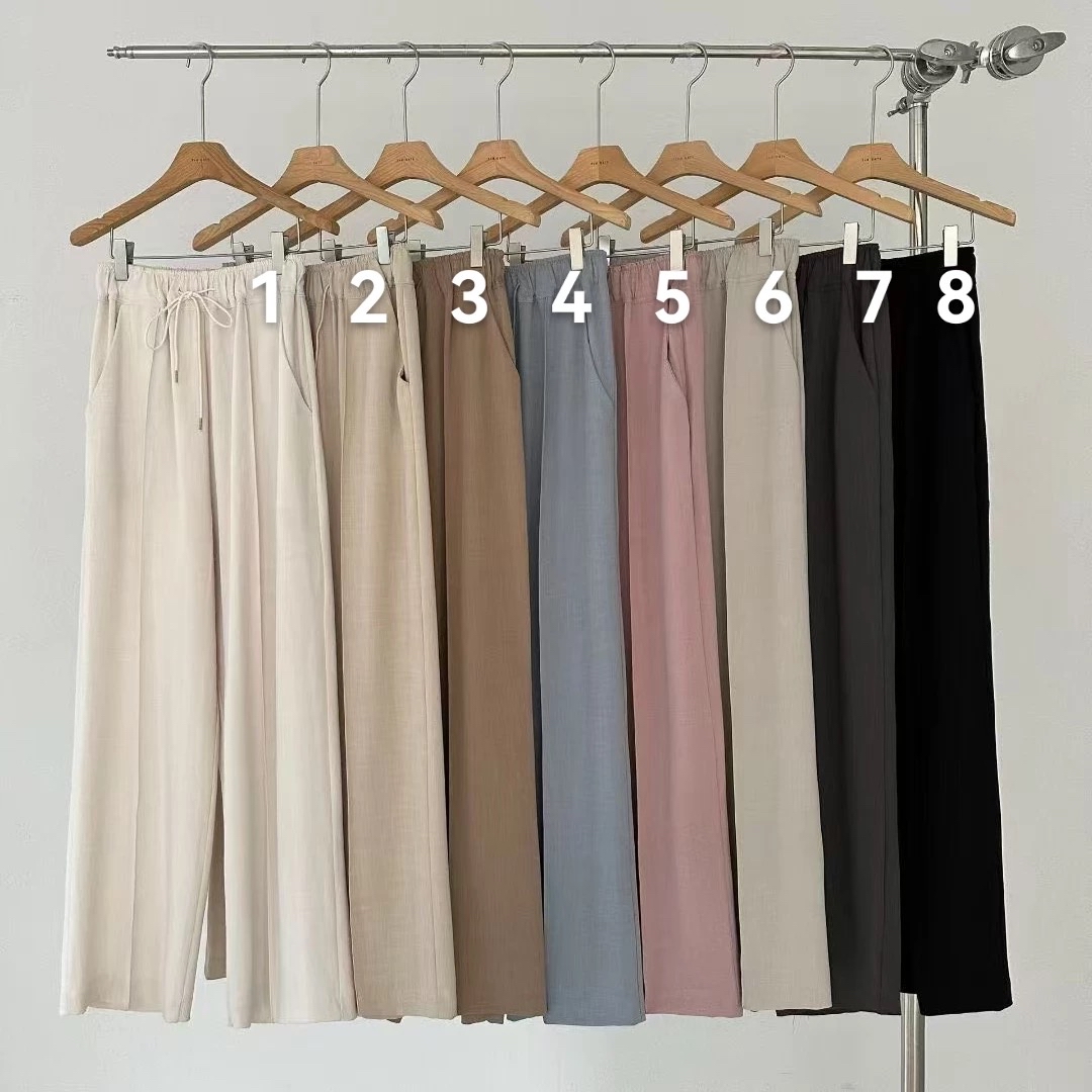 橡筋腰前骨西褲