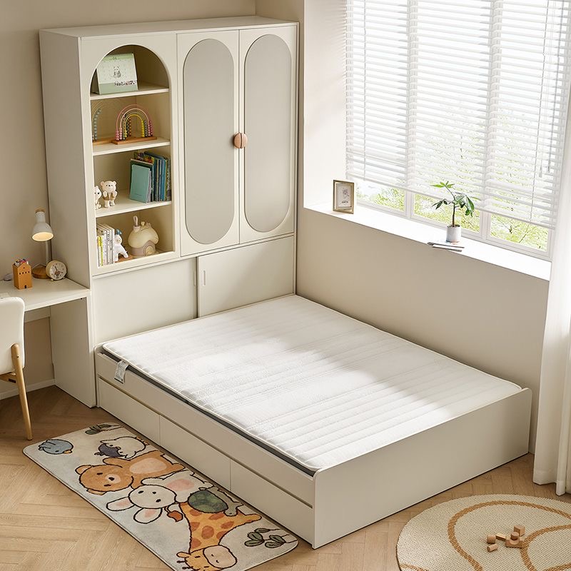 無床頭榻榻米一體兒童床 衣櫃床褥儲物收納櫃 次睡房傢俬 bed