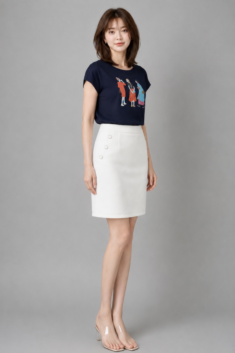 34601 Muse Embroidered Relaxed Tee