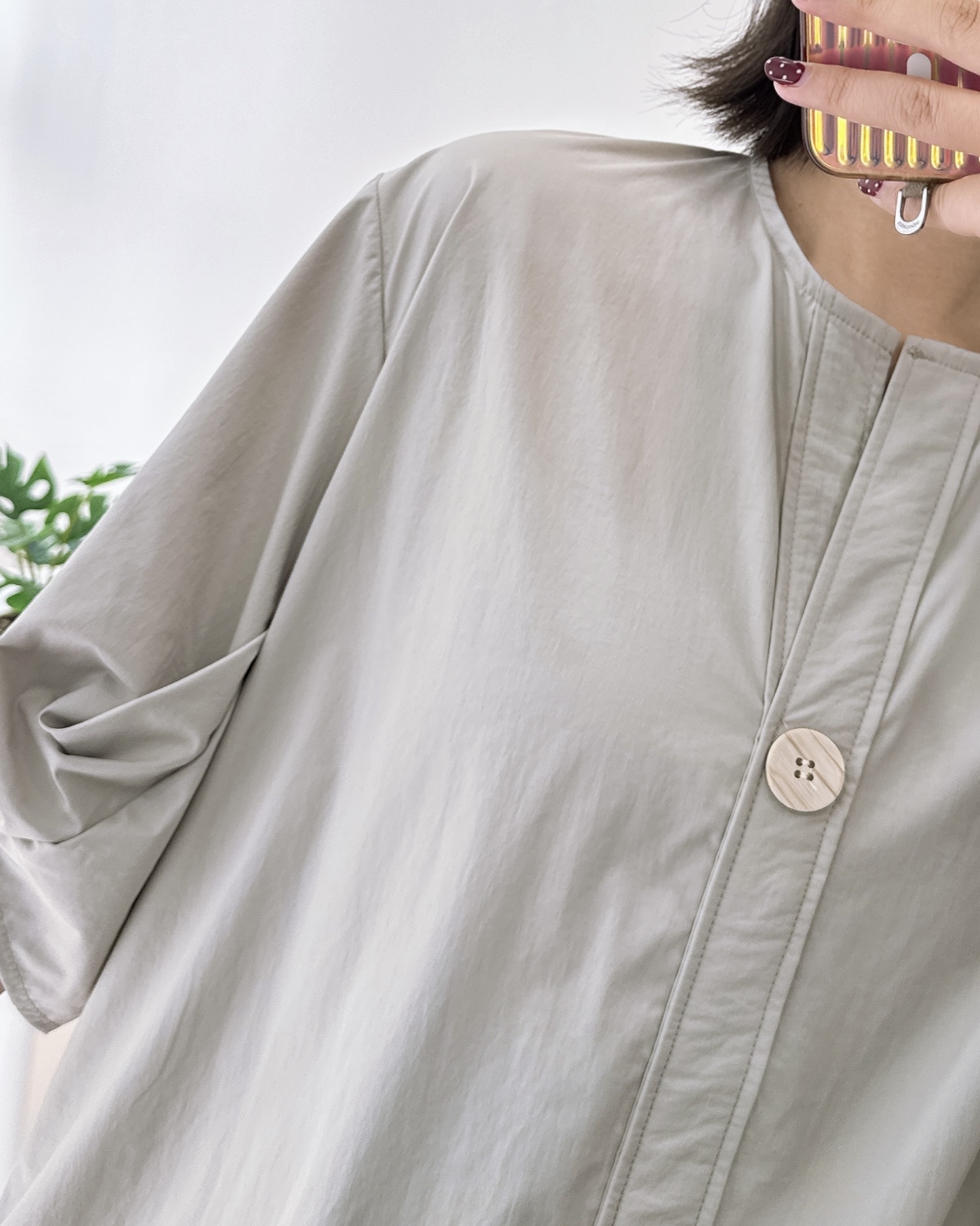 輕薄超舒服彈性風褸料 3色