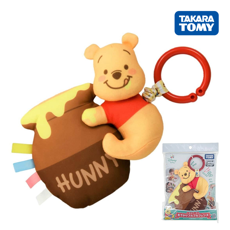 現貨🌸日本直送 |TAKARA TOMA迪士尼小熊維尼布藝可掛床掛嬰兒車安撫玩具