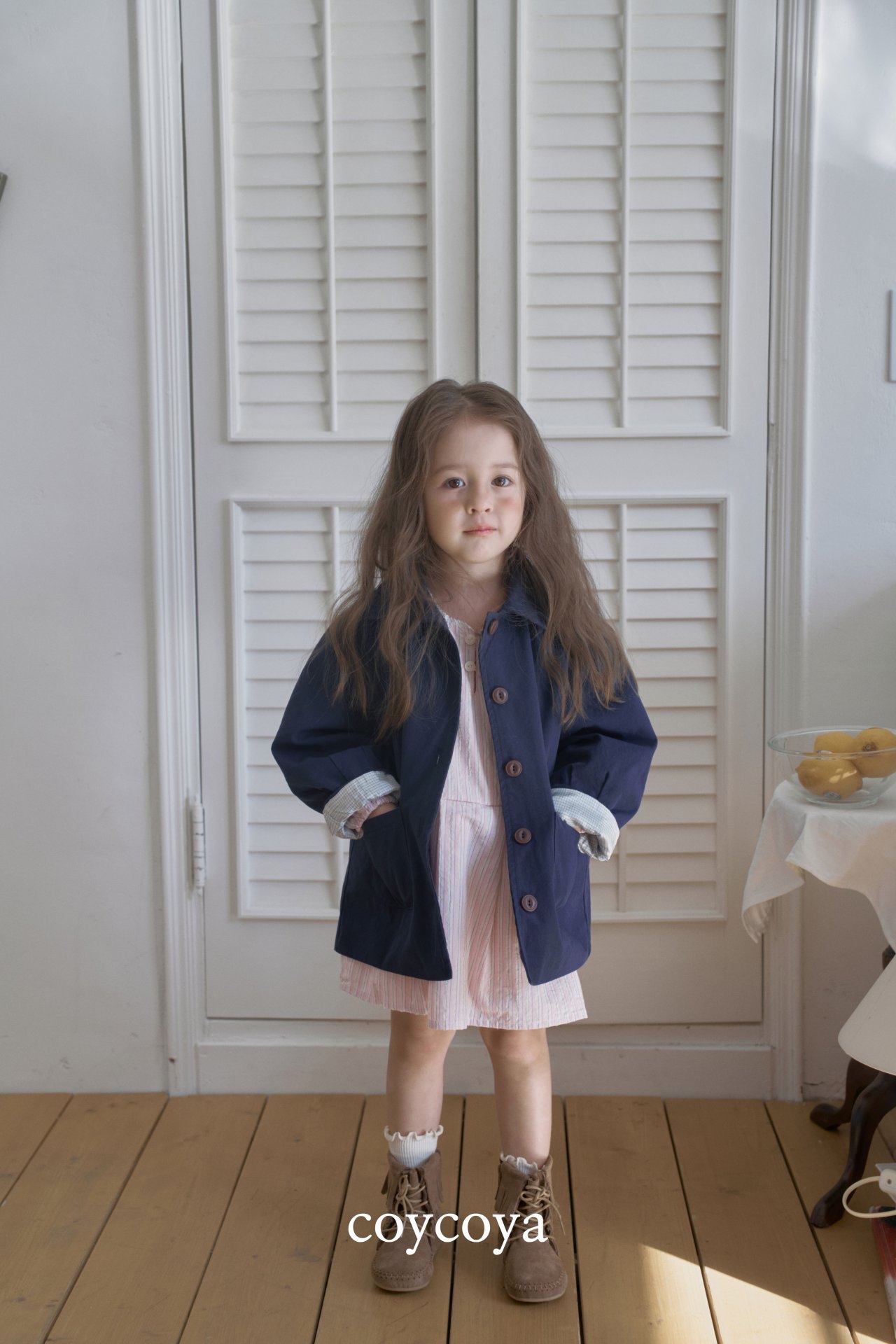 🌸預訂 韓國直送🌸🇰🇷COYCOYA兩色復古格紋內襯開襟外套