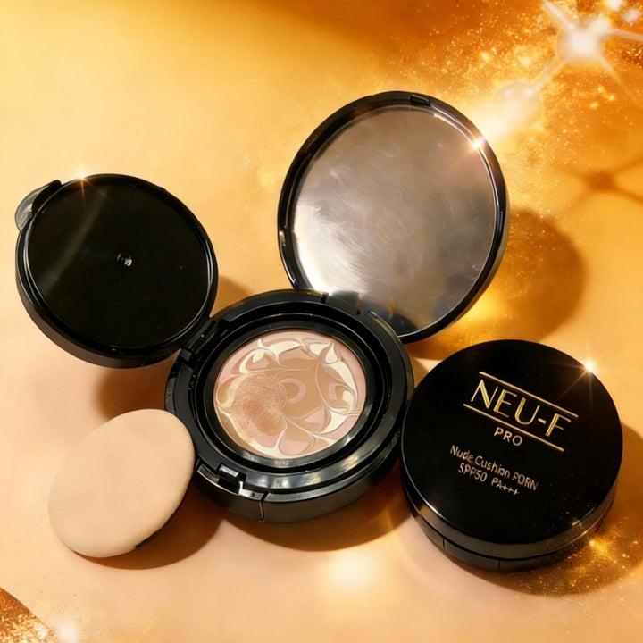 韓國NEU-F Pro PDRN玻色因氣墊SPF50+++12g+Refill+送日本3D定妝蜜粉