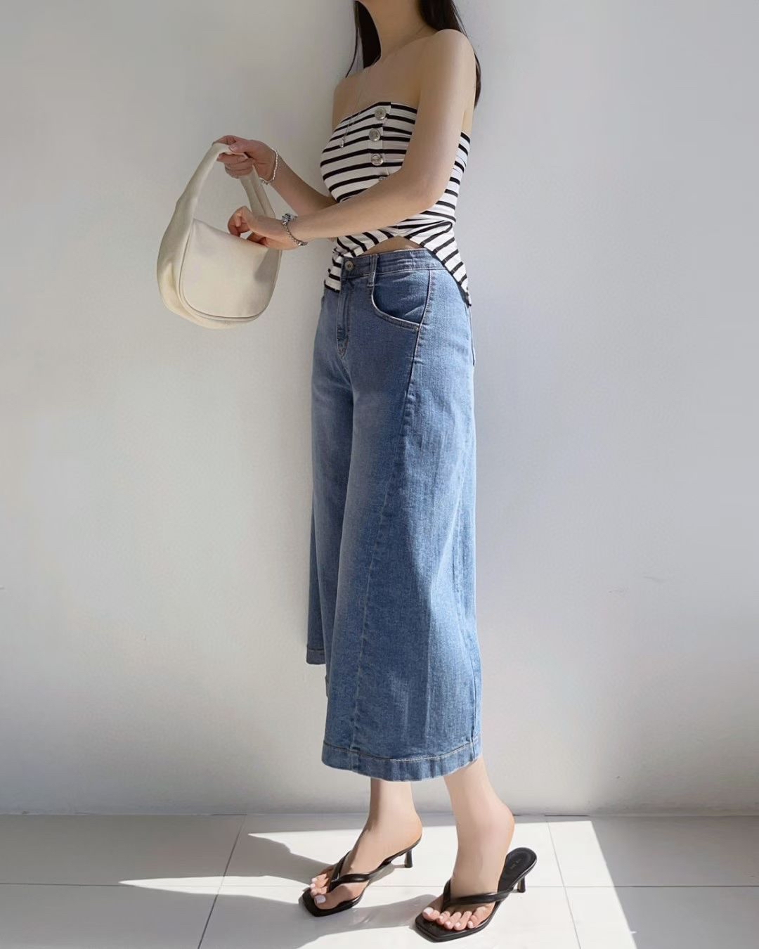 🇰🇷HL3055 拼接牛仔褲🇰🇷