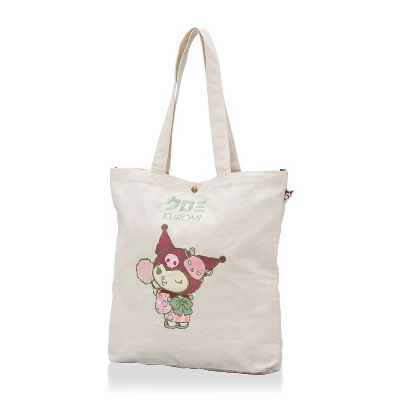 抹茶控必收！日本直送 Sanrio 抹茶和風帆布袋 Tote Bag