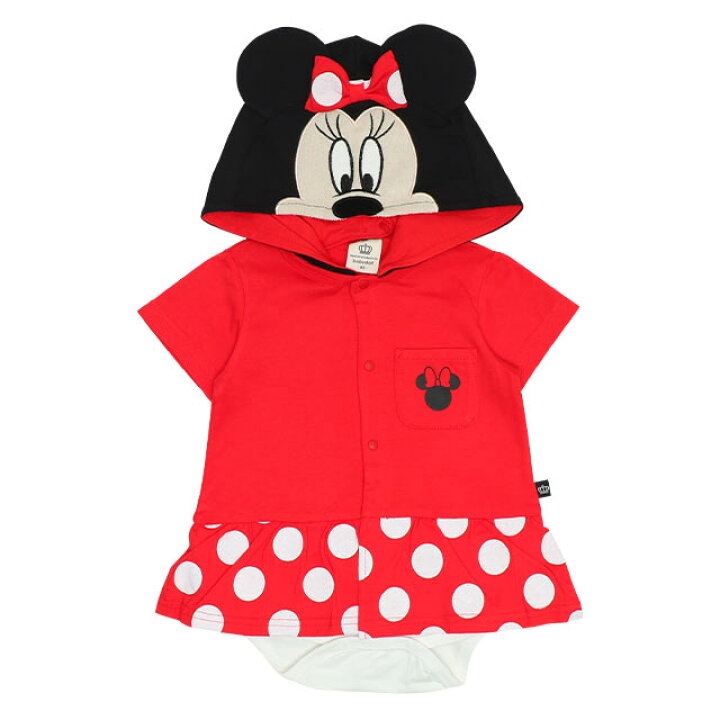 🇯🇵預訂 日本直送🇯🇵Babydoll x Disney兩色人物造型連帽短袖包屁裙